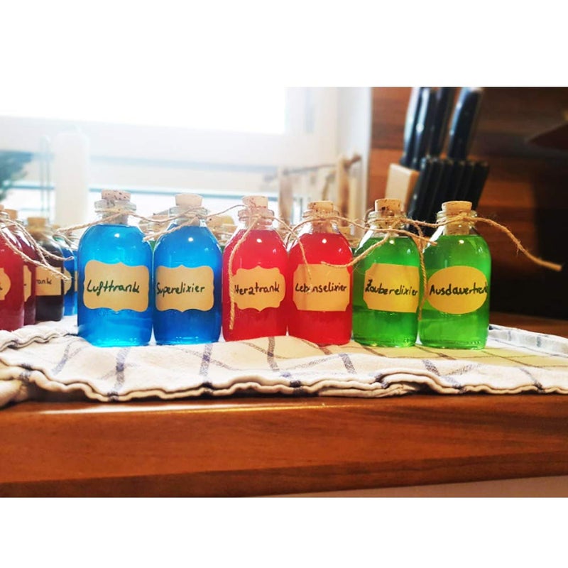 DOCA 320pcsï¼ŒStickers Labels Fancy Kraft Paper,for Essential Oil Bottle, Spice Bottle, Glass, Cups, Containers, Canisters 10 Sheets of Labels, 320pcs - Image 5